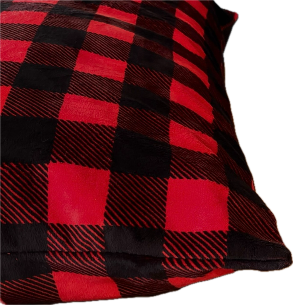 Dog Bed- Holiday Red Plaid