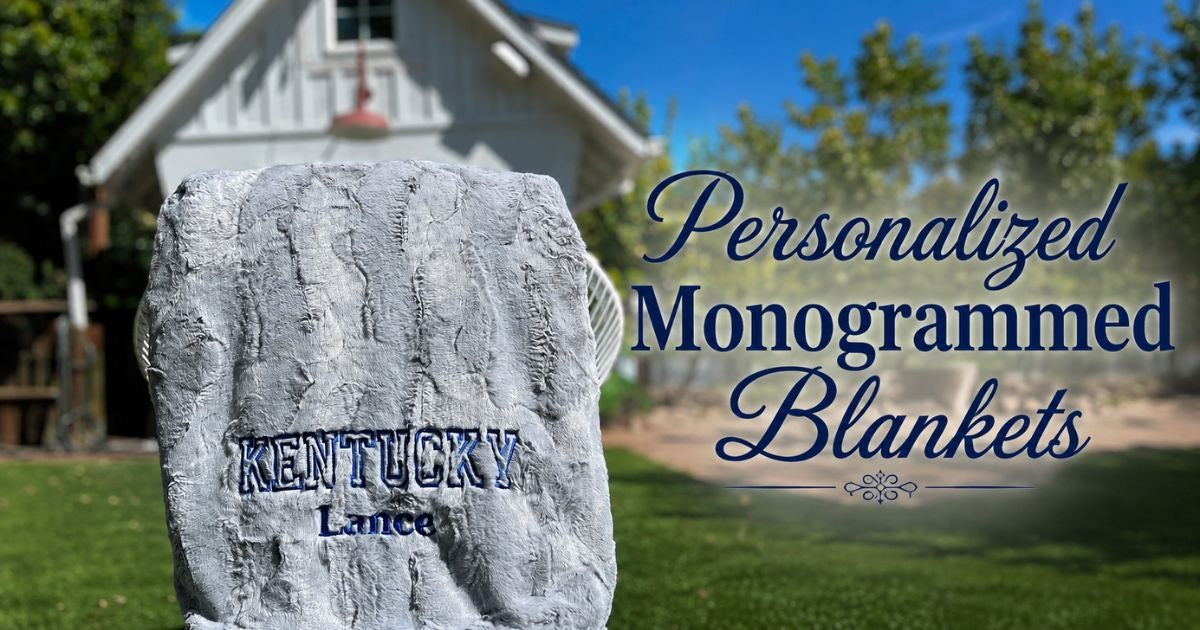 personalized monogrammed blankets